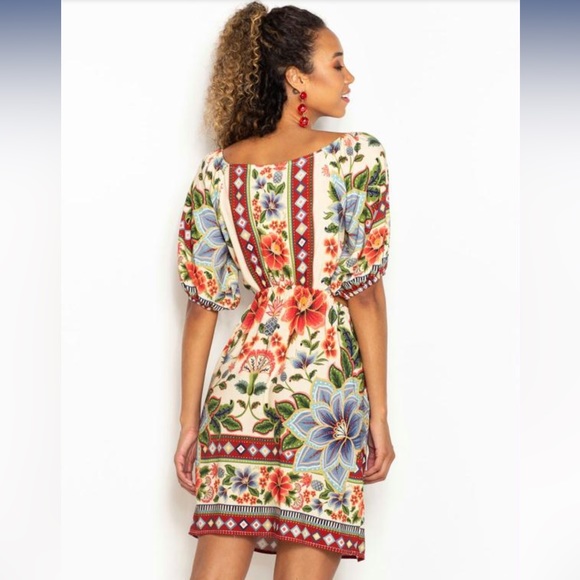 Farm Rio Pineapple Garden Mini Dress - Picture 5 of 9